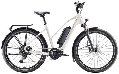 ZING TRIP CORE TRAPEZ 800 E-City- u. Alltagsvelo / Weiss Met. / S