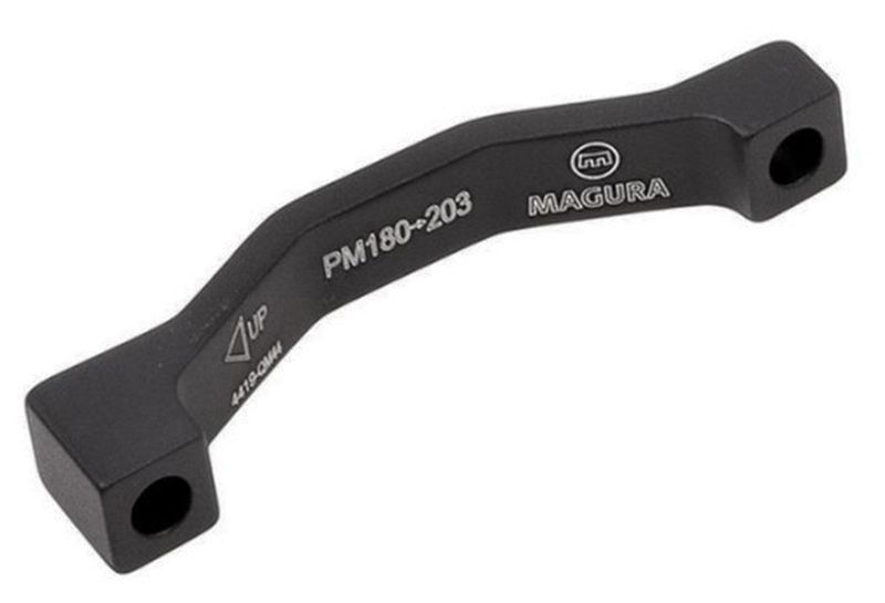 DISC-ADAPTER, +23mm, 180/203mm, PM/PM / silber / 203mm