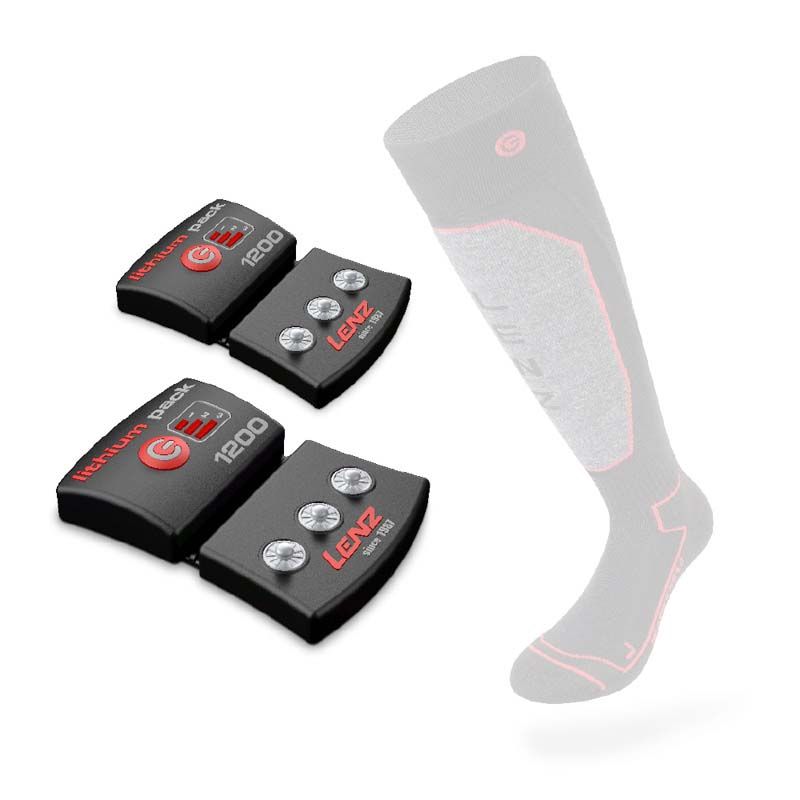 LITHIUM PACK 1200 Akku zu den Heizsocken / schwarz