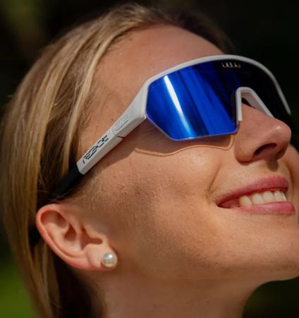 ERVO Sportbrille / sky white