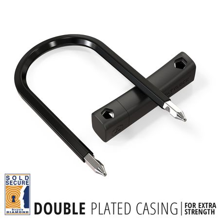 MASON Bügelschloss / schwarz / 220mm