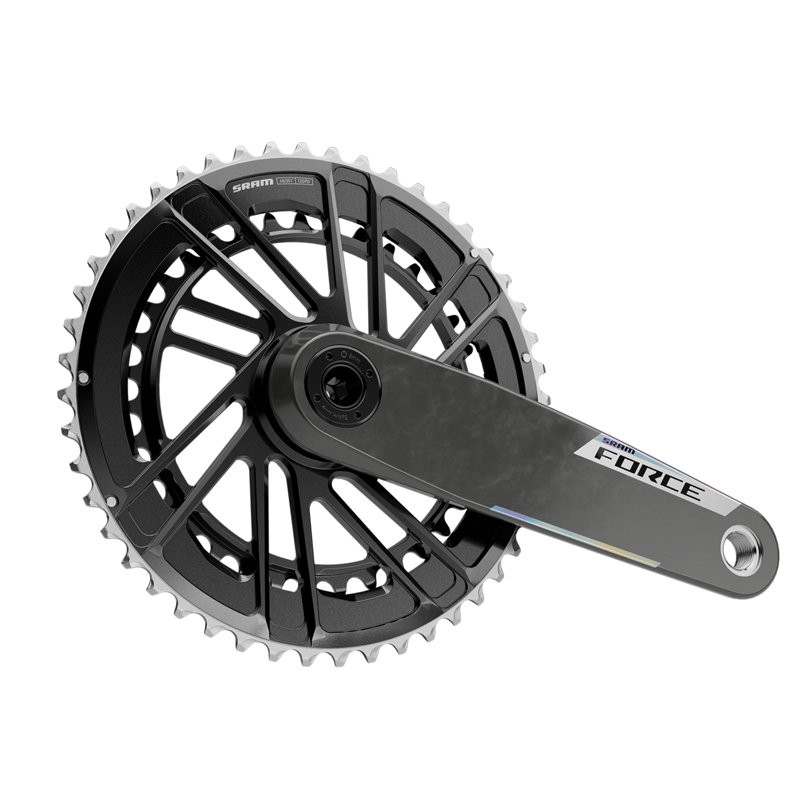 MY26 Crankset Force AXS 2x DUB / black/iridescent / 170mm/50/37t
