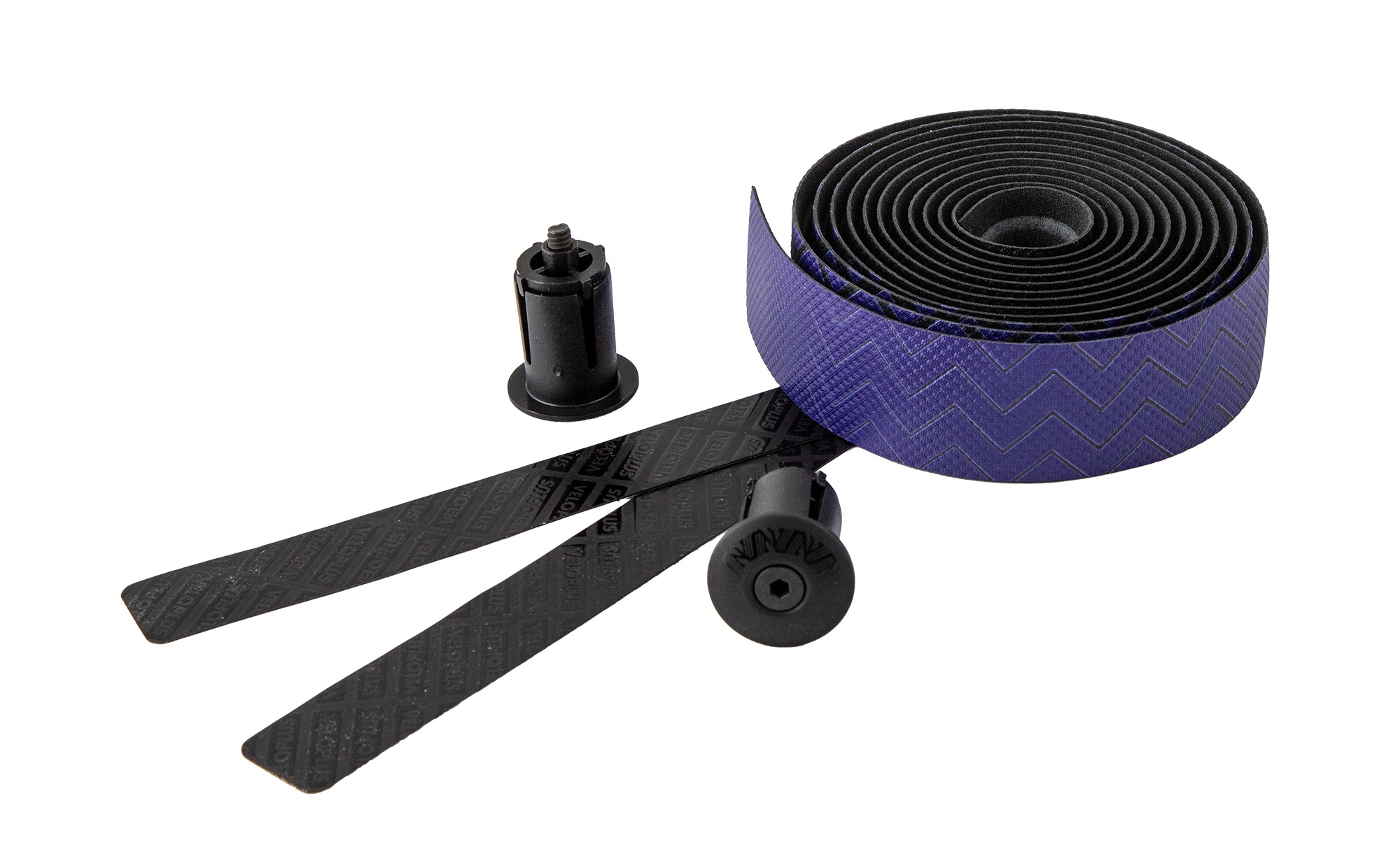 HEBMI Design-Lenkerband / Verlauf violett-schwarz