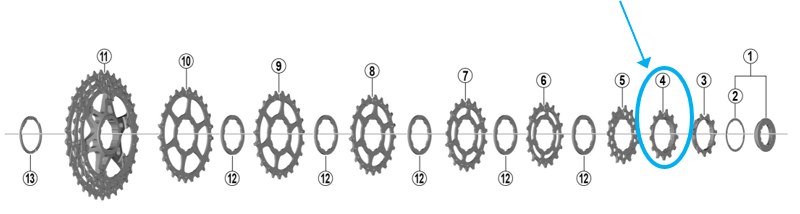 Zahnkranz CS-HG700-11 / 13