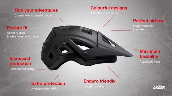 LAZER Unisex MTB Impala MIPS Helm / white / S