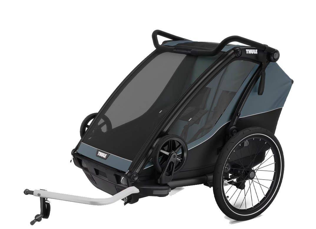 THULE CHARIOT CAB 2 Kinderanhänger / black-darkslate