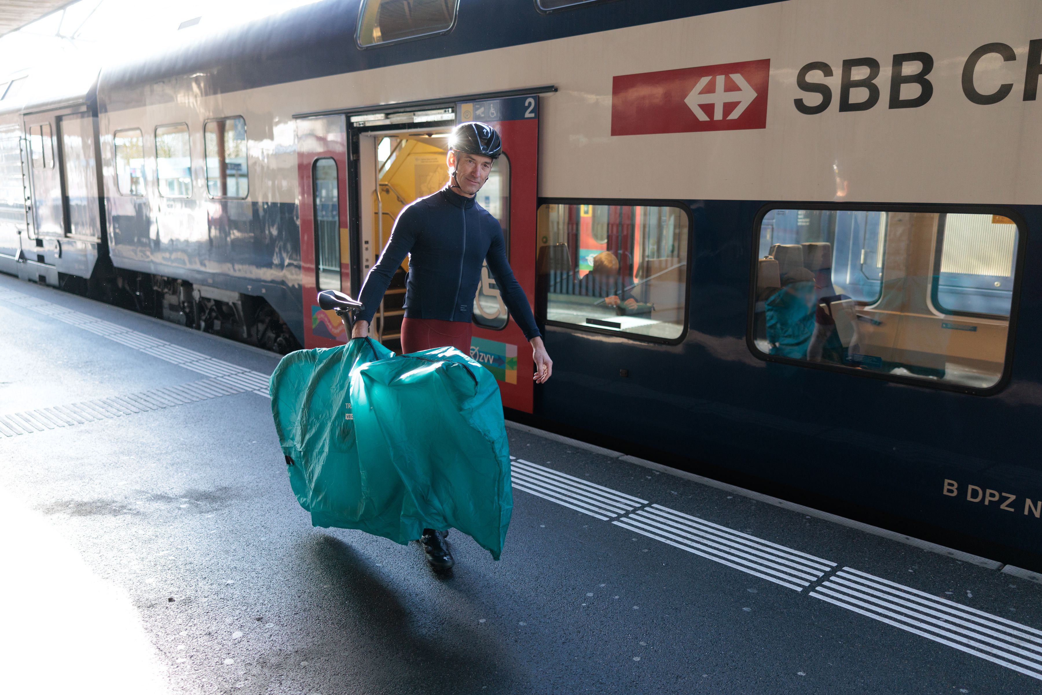 TRAVEL NANO Transporttasche / petrol / 180 x 92.5cm