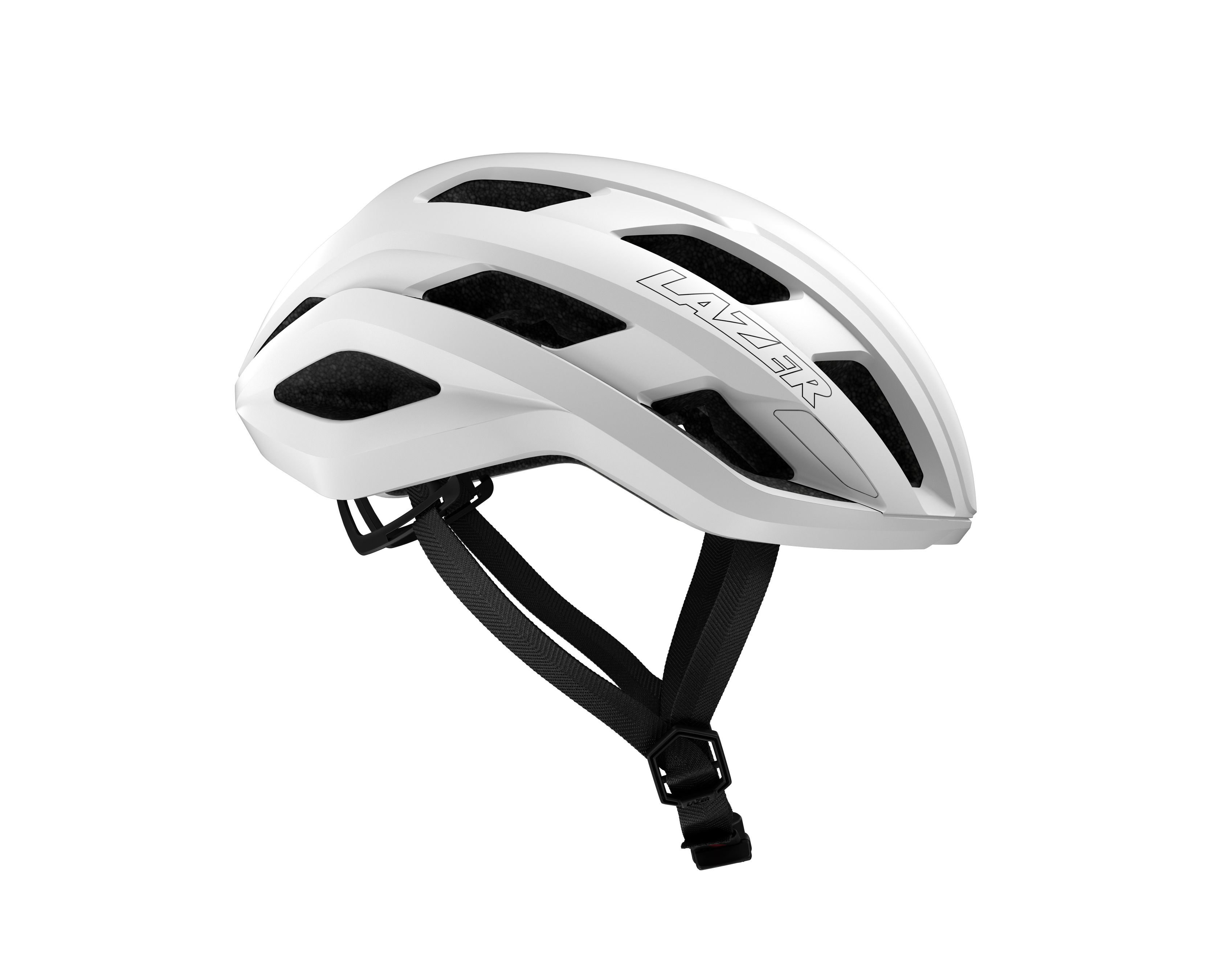 LAZER Unisex Road Strada KinetiCore Helm / matte full white / L