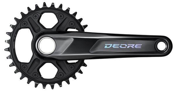 DEORE M6100 1x12, 142/148mm, Holowtech II Kurbel / schwarz / 175mm / 30 Zähne