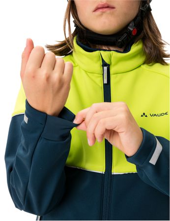 QIMSA Kinder-Softshelljacke / chute green / 158/164