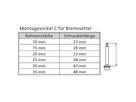 Road BRM FM Befestigungsschraube / schwarz / 25mm Rahmen (38mm)