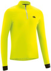 GROSSO Herren-Langarmtrikot / safety yellow / S