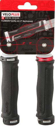 FLOWGRIP Lenkergriff mit 3° Backsweep / rot grau