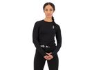 CASCADE Damen-Merino-Langarmshirt / black / M