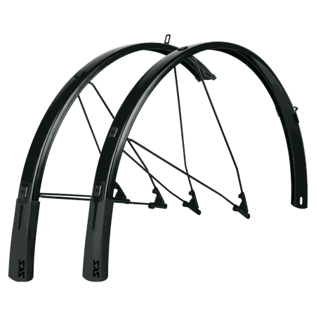 BLUEMELS STYLE Schutzblech-Set für Festmontage (27.5", 28", 29") / schwarz matt / 27.5-29" 75mm