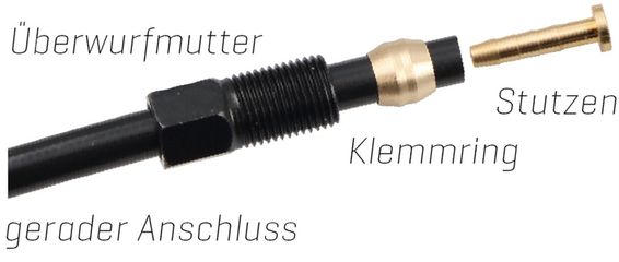 SM-BH59JK Bremsleitung / schwarz / 1700mm