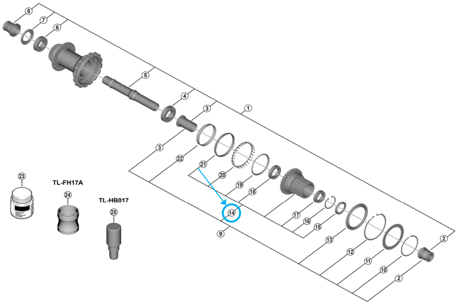 Freilaufkörper WH-M9210-B