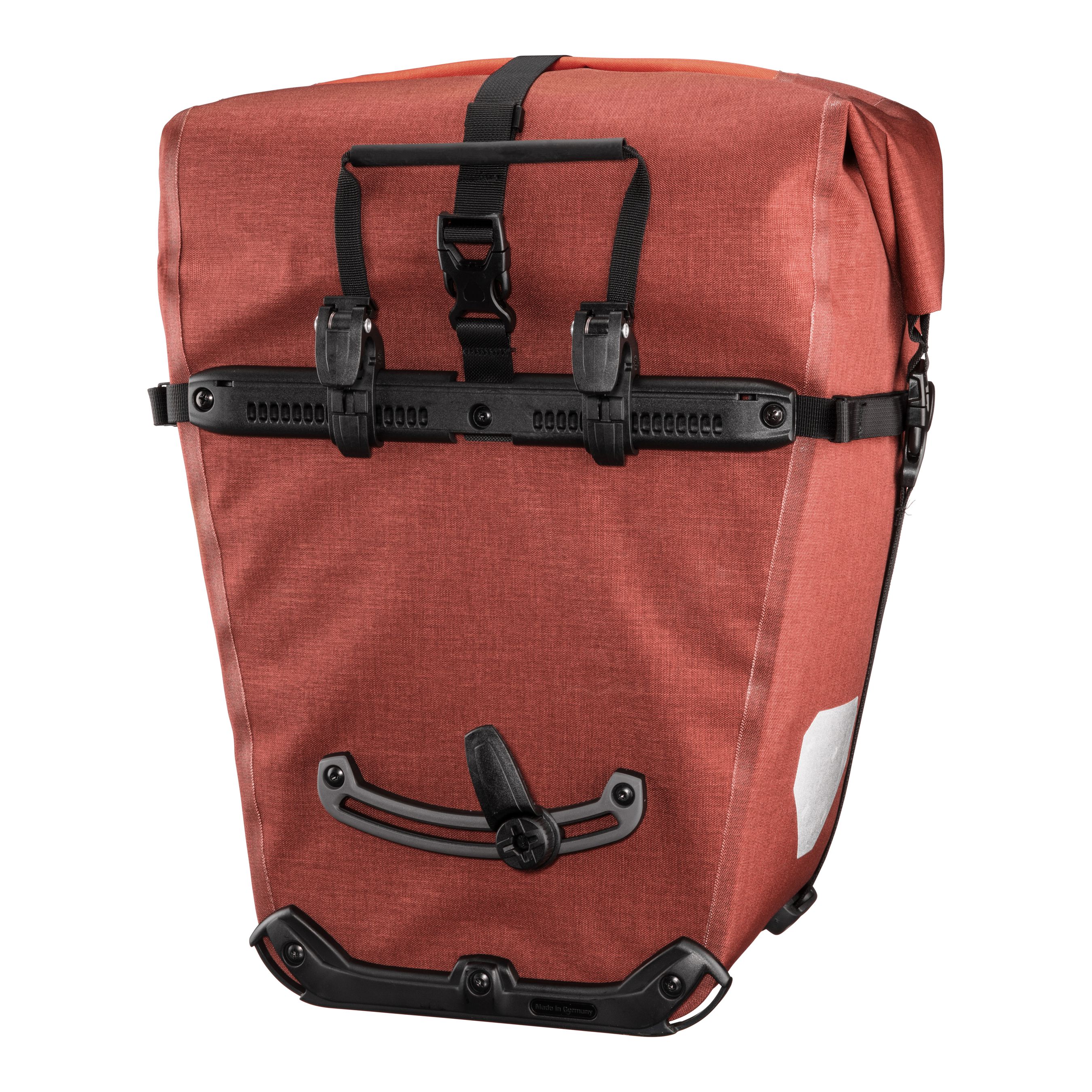 BACK-ROLLER PRO PLUS Taschen (Duo), schwarz/grau / salsa - dark chili / 2 x 35 L