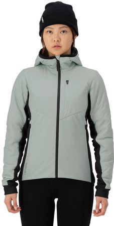 ARETE MERINO Damen-Loftjacke / eucalyptus / S