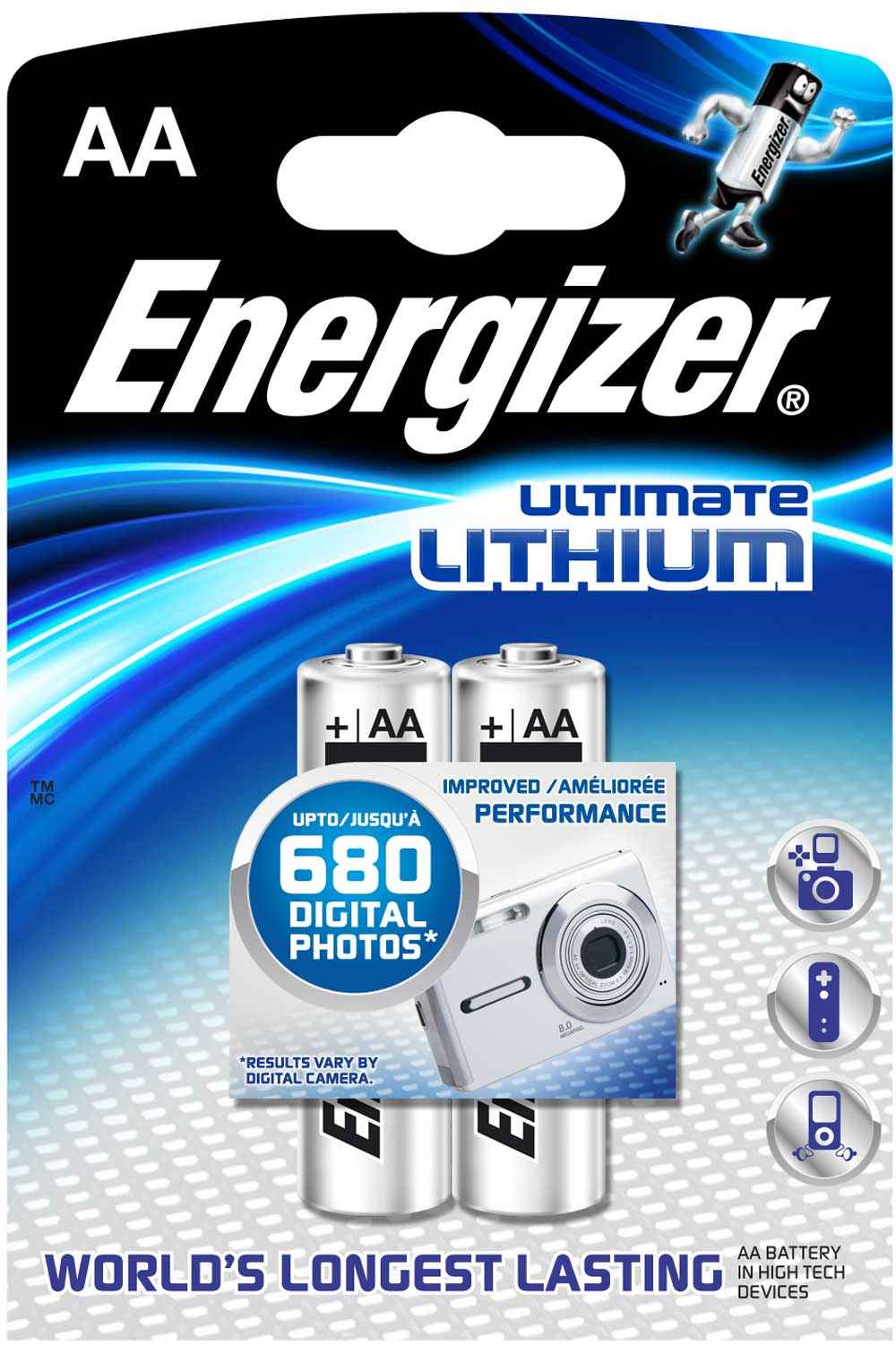 LITHIUM Batterie AA, ENERGIZER - Hauptansicht