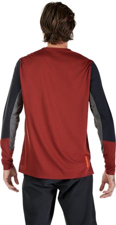 DEFEND Herren-Langarmshirt / rust / M