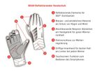 BEAM reflektierende Unisex-Thermo-Handschuhe / schwarz / XS=6