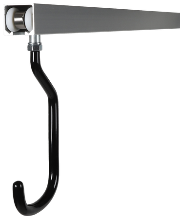 ROLLERFLEX+ Velohängesystem, Reifenbreite bis 2.6" / schwarz / für 4 Velos