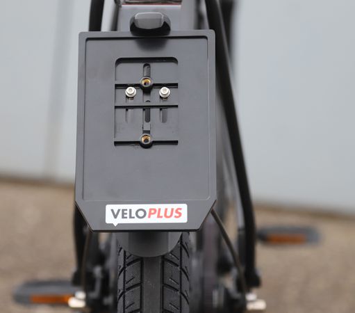 Rahmen Nummernschilder für E-Bikes Veloplus Logo / schwarz