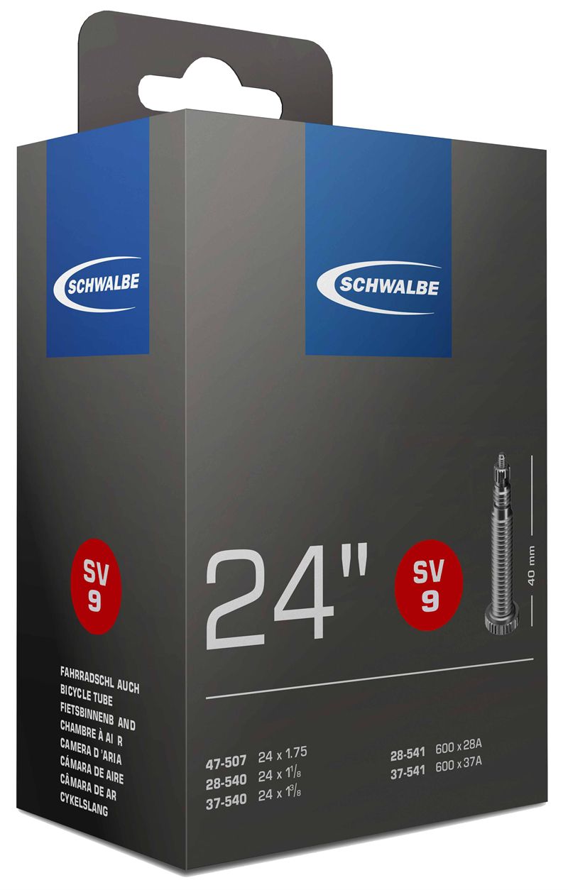 SCHWALBE STANDARD Schlauch / 24", SV10, 40mm, 40/62-507
