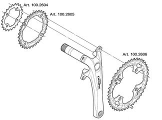 DEORE M590 4-arm-Kettenblätter 9-fach / schwarz / 26 Z / Lochkr. 64mm