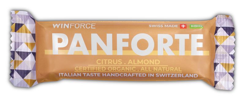 PANFORTE Energieriegel, bio-zertifiziert, vegan, glutenfrei / CITRUS ALMOND