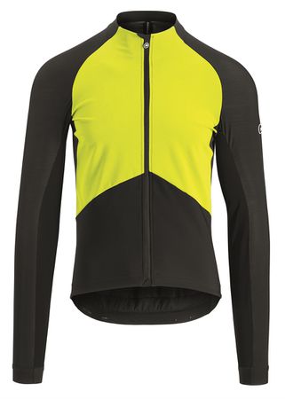 MILLE GT SPRING Herren-Langarmtrikot mit Windfront / fluo yellow / S