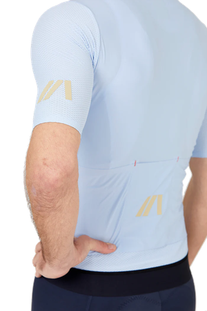 AERO LIGHT Herren-Kurzarmtrikot / ice blue / L