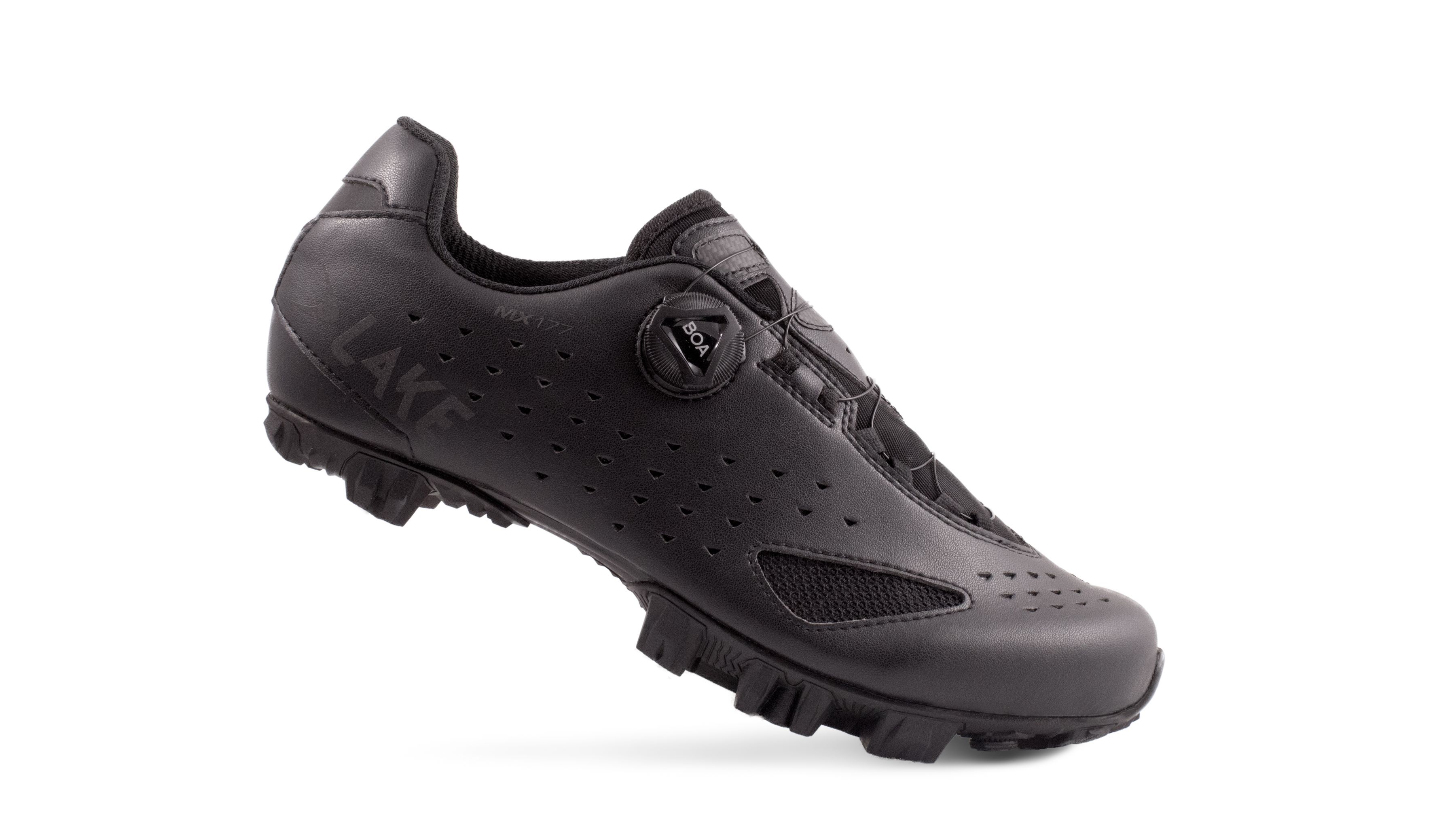 MX177X MTB-Schuhe - breitere Passform / schwarz-schwarz / 45