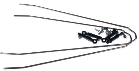 V-Strebenset zu Velo 42 Urban inkl. Befestigung / silber