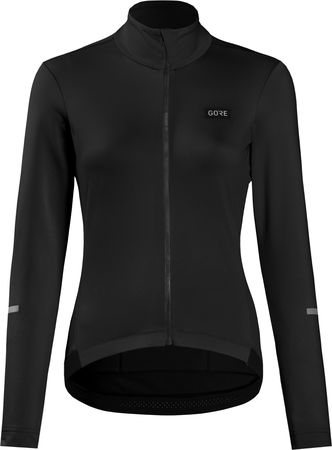 PROGRESS Damen-Thermo-Langarmtrikot / black / 40