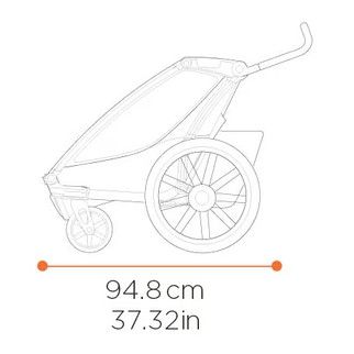 THULE CHARIOT CROSS 2 Gen. 2 Kinderanhänger / alu/dark slate