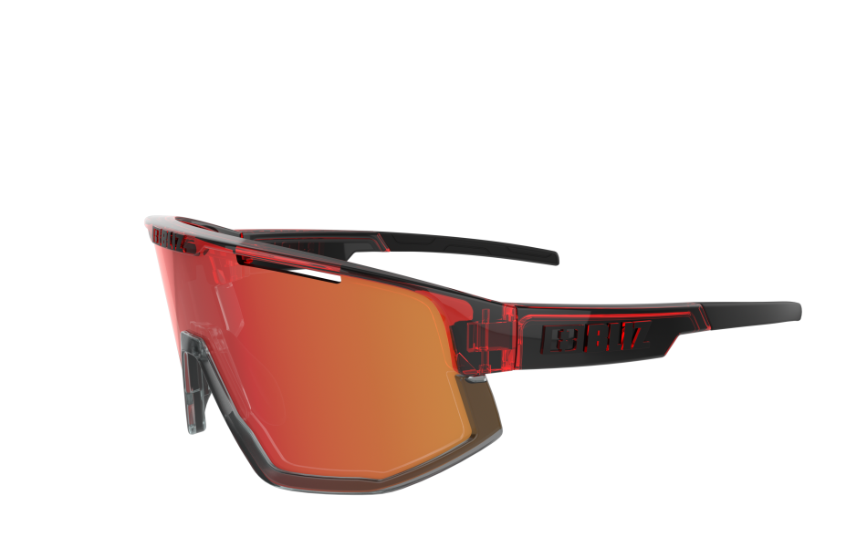 FUSION Sportbrille / transparent red