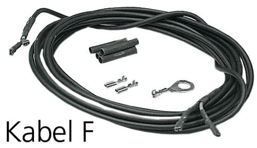 KABEL für Dynamobeleuchtungen, Lichtkabel F / schwarz
