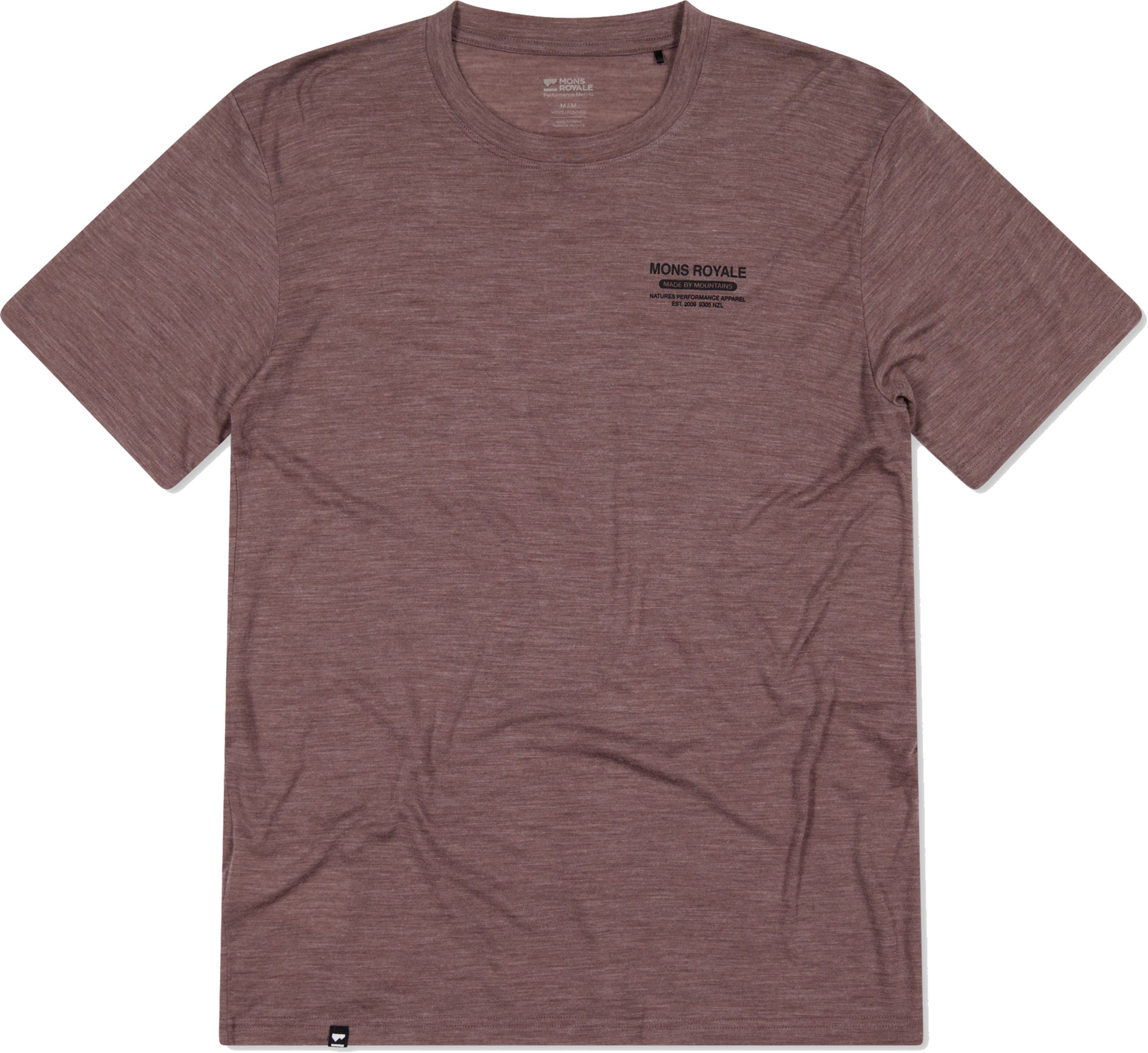 ZEPHYR Herren-Merino-Kurzarmshirt / chestnut / XXL