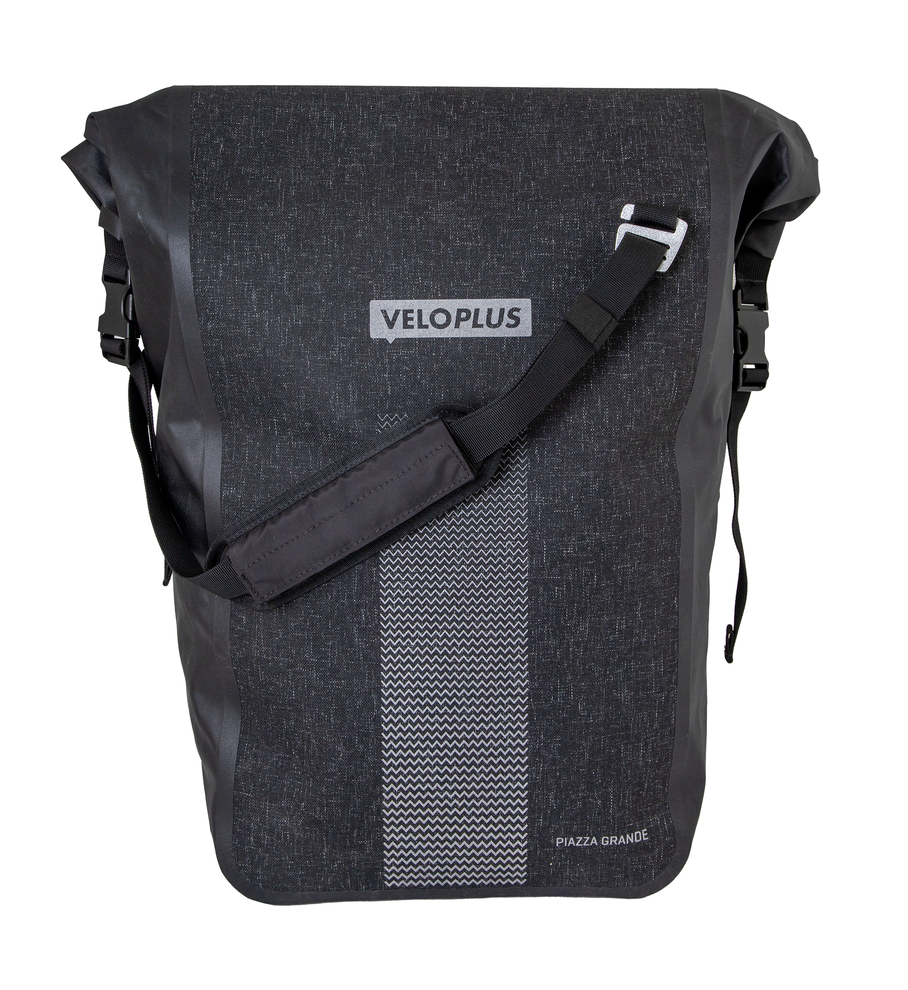 PIAZZA GRANDE Hinterradtasche / anthrazit reflektierend