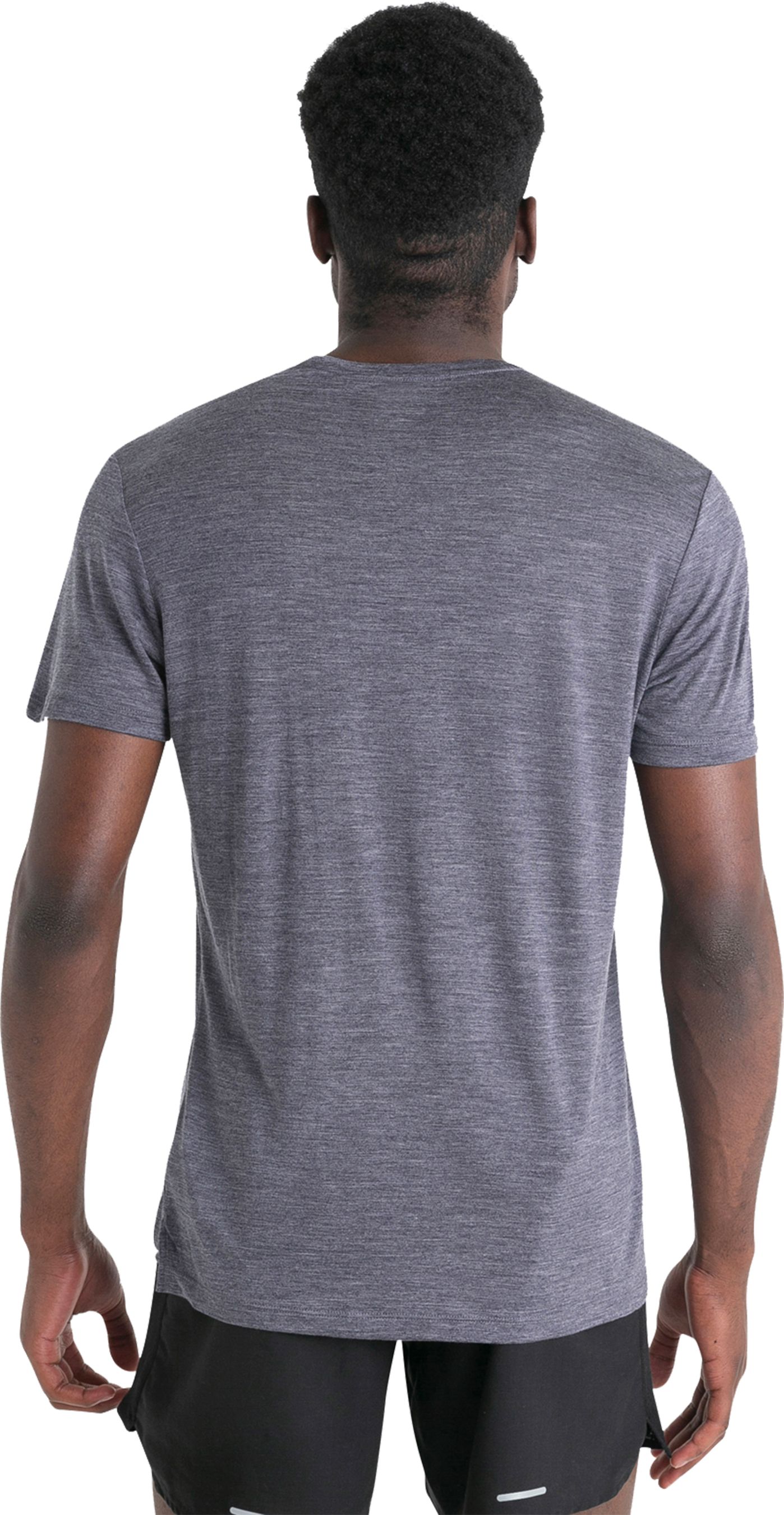 SPHERE III Herren-Merino-Kurzarmshirt / midnight navy hthr / XXL