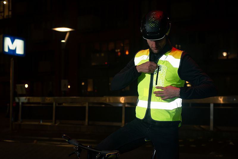 DRONE reflektierende Signal-Weste / XXL