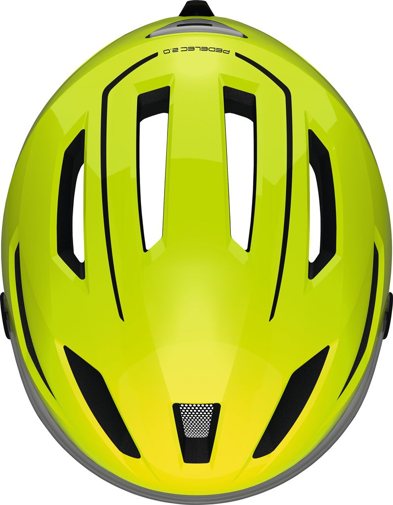 PEDELEC 2.0 ACE Velohelm für E-Bikes 45km/h / gelb / 52-57CM