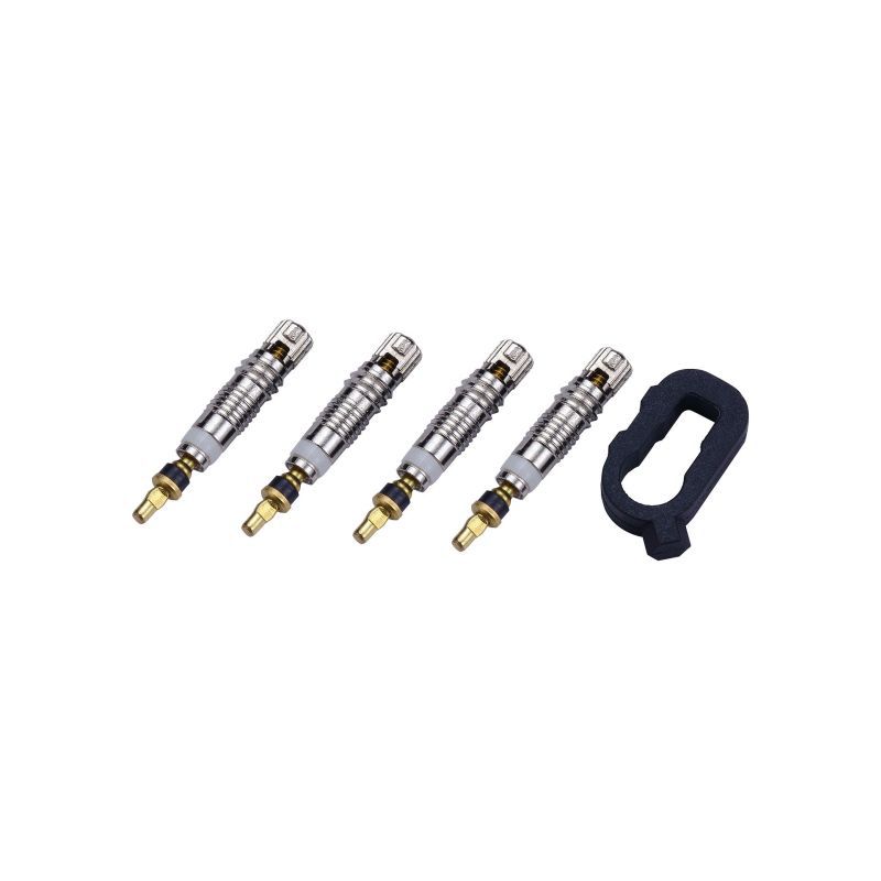 PRESTA Ventilaufsatz, 4 Stück, inkl.Tool / silber