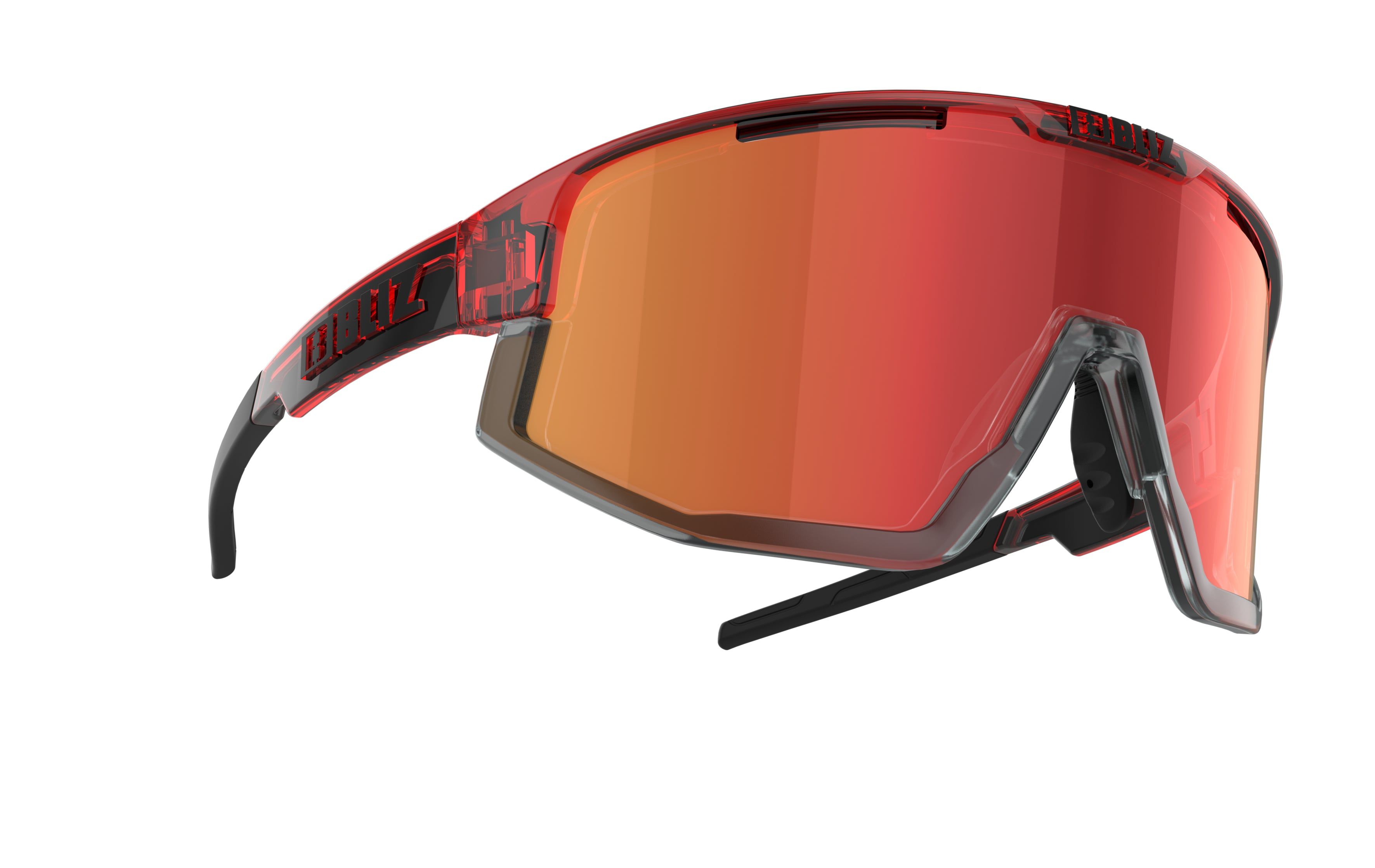 FUSION Sportbrille / transparent red