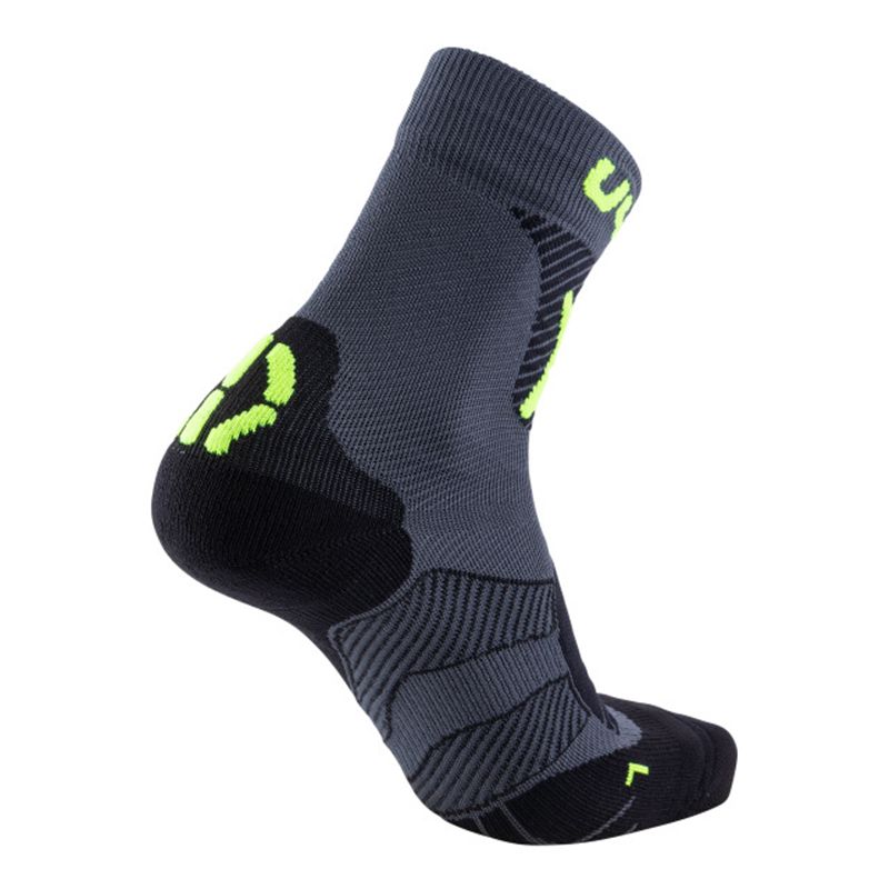 MTB LIGHT Unisex-Socken / anthracite yellow fluo / 39-41