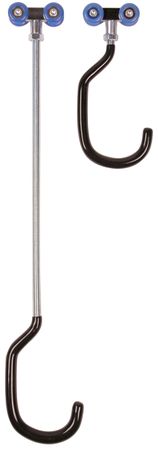 ROLLERFLEX Velohängesystem, Reifenbreite bis 2.3" / silber / 4er