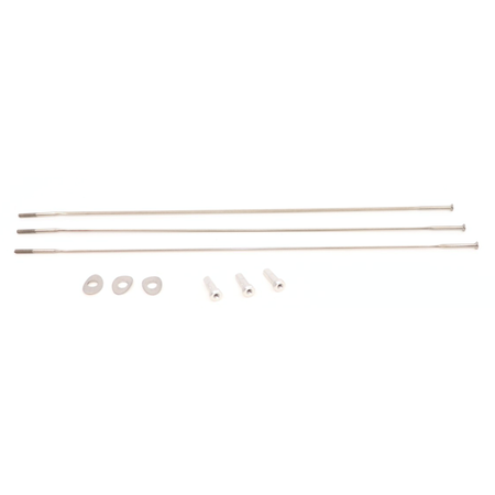 Spoke and Nipple 224mm CX-Ray Straight Pull Qty 3 / silver