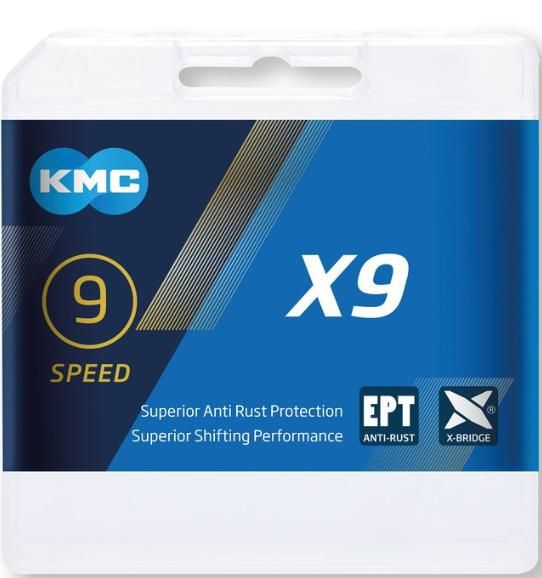 X9 EPT Kette 9fach korrosionsbeständig / silber / 9-fach